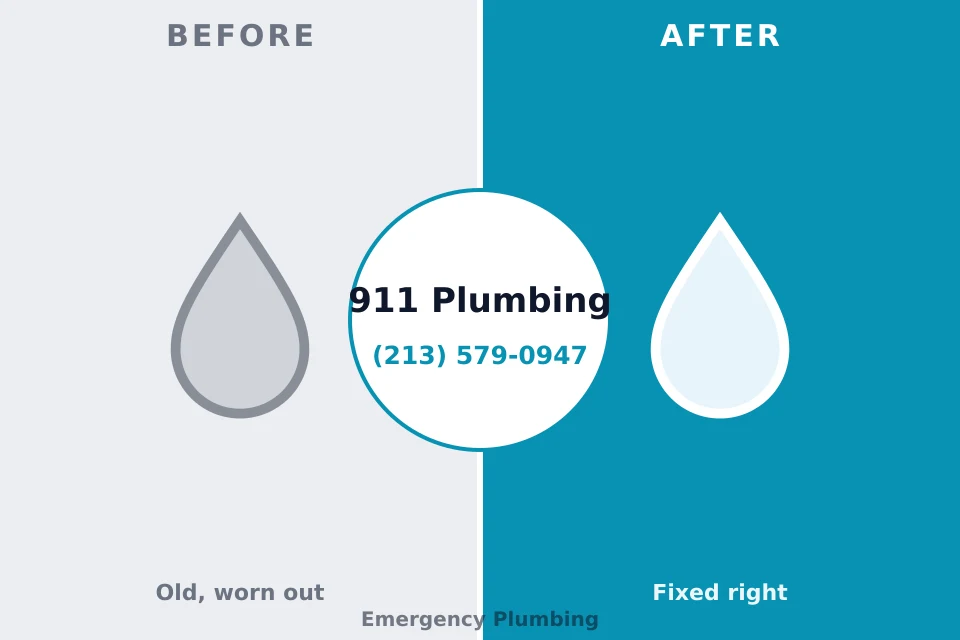 Before and after: plumbing repair Sanborn, IA